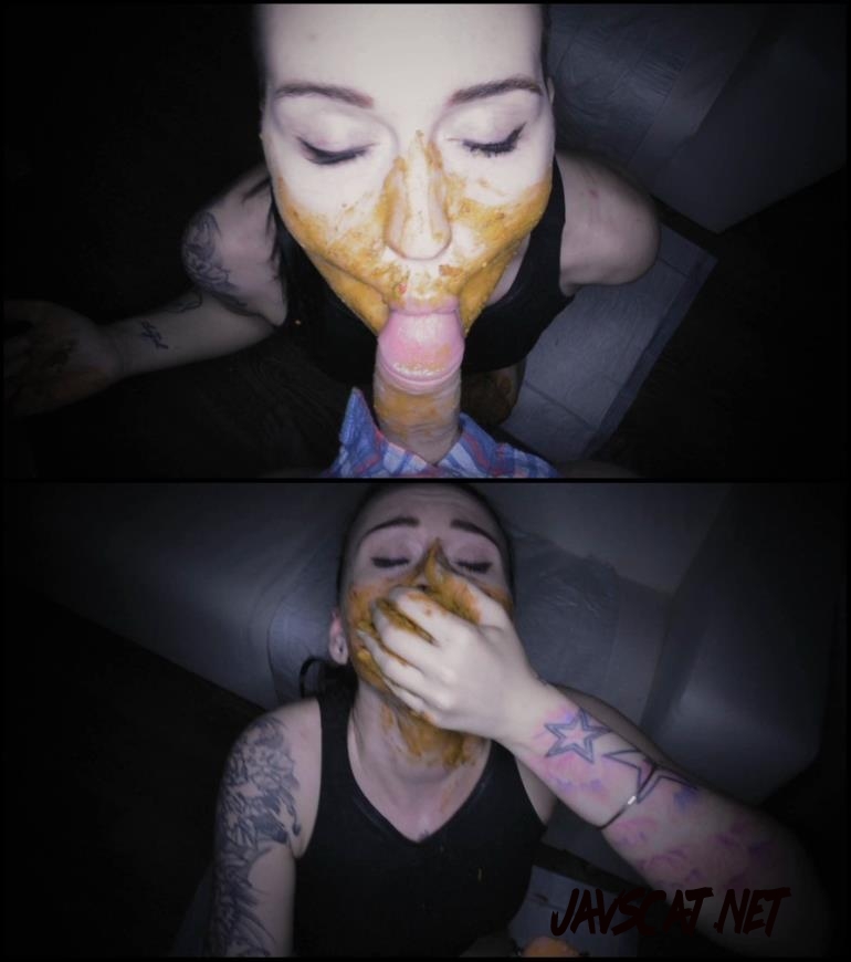 Deepthroat And Shit - Hot Cum and shit on face New Porn Video In HD